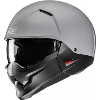 Helma na motorku Otevřená helma s maskou HJC i20N Solid šedá
