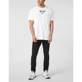 Pánské tričko PHILIPP PLEIN T-Shirt 26263 Bílá Regular Fit 3XL