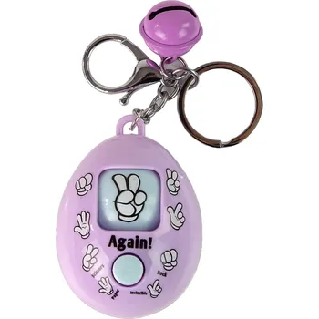 Mamido Přívěšek na klíče Hra kámen nůžky papír fialový