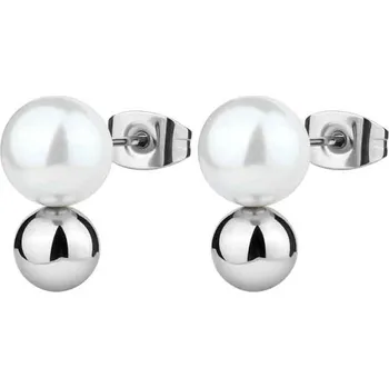 Náušnice Náušnice Brosway Perfect ocelový korálek s perlou