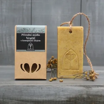 Mýdlo Růžový květ Přírodní konopné mýdlo Vratič 75g