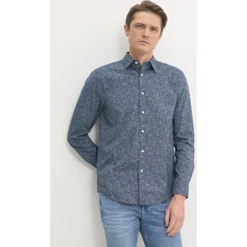 Pánská košile Bavlněná košile Tommy Hilfiger MW0MW38089 námořnická modř 59X, vel. S