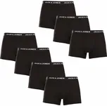 Jack and Jones 7PACK pánské boxerky černé (12171258) XL