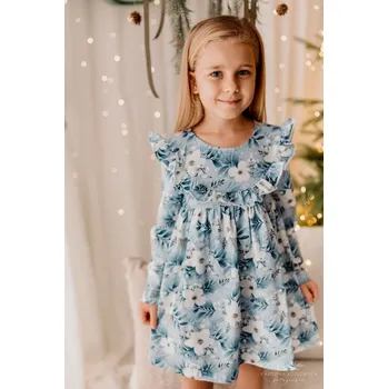 Dívčí šaty Květinové dívčí šaty Molly-Lily Grey 116 / 6 let