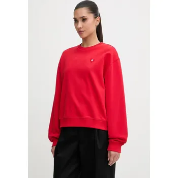 Dámská mikina Bavlněná mikina HUGO Deroxina_7 50555808 červená 33X, vel. XL