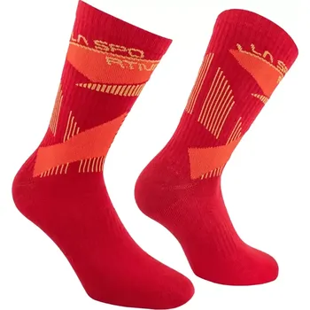 Pánské ponožky Ponožky La Sportiva Outdoor Fun Socks Redwood/Mountain Red 38-40 EU