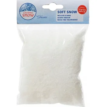 Vánoce Dekorativní vánoční umělý sníh sypký bílý 12 g