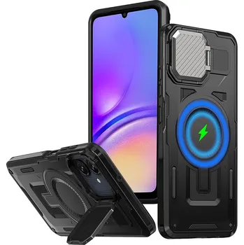 Pouzdro na mobilní telefon Pouzdro Techsuit CamVault MagSafe pro Samsung Galaxy A05 černé