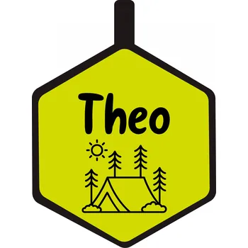 psí známka Chrápátko Psí známka DogTag Hexagon Camping Barva: Shadow