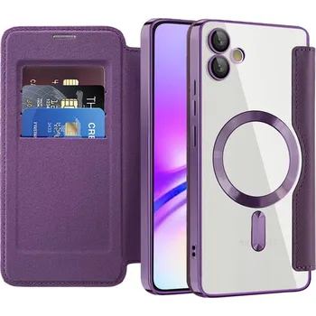 Pouzdro na mobilní telefon Pouzdro na knihu SmartMag pro Samsung Galaxy A05 fialové
