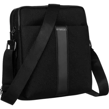 Pánská aktovka Pánská taška přes rameno - Rovicky - R-2003 Černá