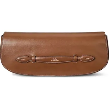 Kabelka Kožená kabelka Polo Ralph Lauren hnědá barva, 428971315 88X, vel. ONE SIZE