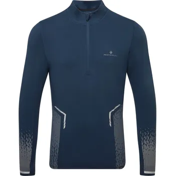 Pánské tričko Tričko - dlouhý rukáv RONHILL M TECH REFLECT 1/2 ZIP Man velikost L