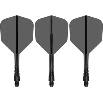 Příslušenství pro šipky Mission Letky Force 90 Vortex - Standard No6 - Midi - Clear Black F4571