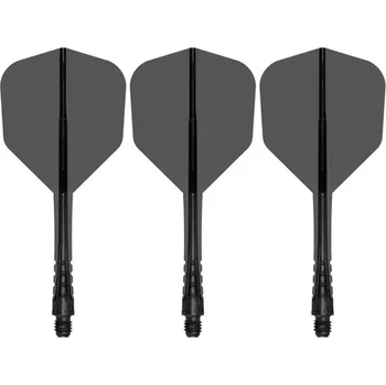 Příslušenství pro šipky Mission Letky Force 90 Vortex - Standard No6 - Medium - Clear Black F4572