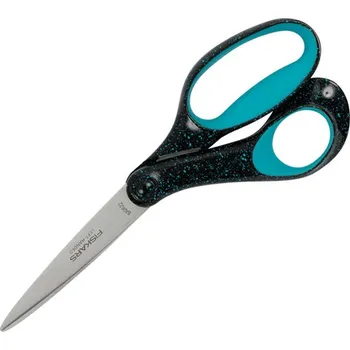 Kancelářské nůžky Nůžky Fiskars universál tyrkysové pro leváky, 20 cm