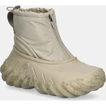 Dámské kozačky Nízké kozačky Crocs ECHO BOOT Z SHIELD dámské, béžová barva, na platformě, 210315, 43/44, 12X