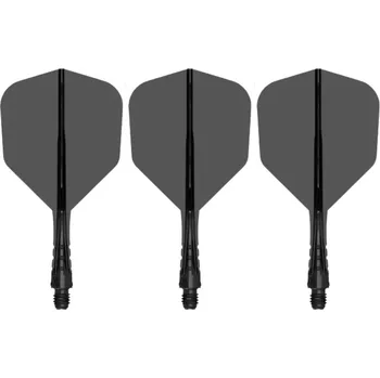 Příslušenství pro šipky Mission Letky Force 90 Vortex - Standard No6 - Short - Clear Black F4570