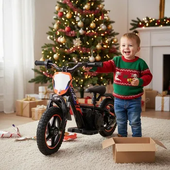 malá motorka Leramotors E-bike - elektrická motorka/odrážedlo Leramotors by APOLLO RFZ Sedna 12 PRO - oranžová