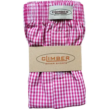 Trenýrky Climber 3100-RUZ3 růžové pánské popelínové trenýrky Barva: růžová, Velikost: XL