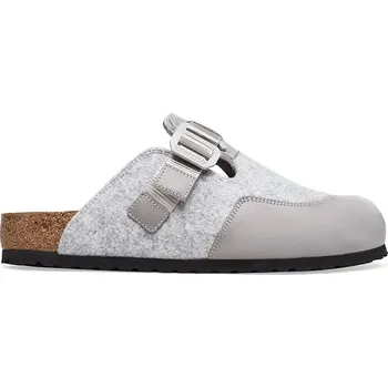 Pánské pantofle Pantofle Birkenstock Boston Nova pánské, šedá barva, 1030202, 47, 09X