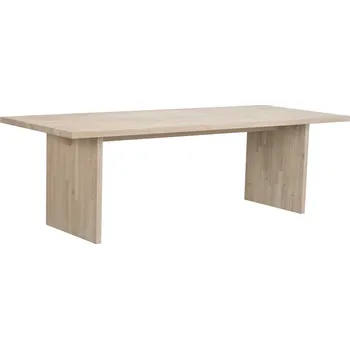 Jídelní stůl Rowico Jídelní dubový stůl, dub bílý, 240x95 cm, Emmett