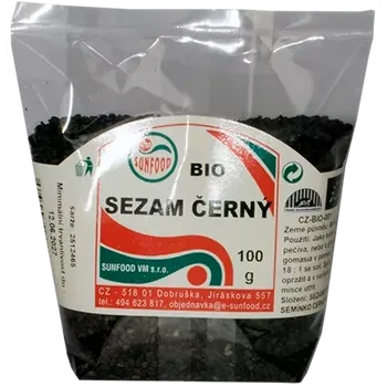 Sezamové semínko černé BIO 100g