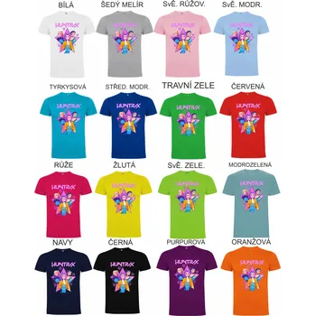 Dívčí tričko Dětské bavlněné tričko Huntrix Lovkyně démonů Barva: Žlutá, Velikost: 110/116 - 5/6let