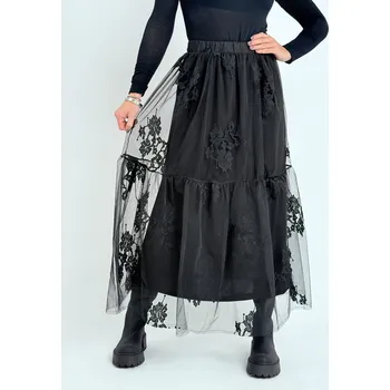 Dámská sukně Miss City Official Černá tylová sukně AUTUM Černá, UNI S-XL