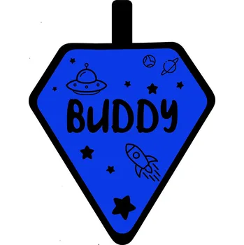 psí známka Chrápátko Psí známka DogTag Diamond Space Barva: Pink