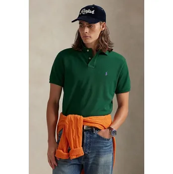Bavlněné polo tričko Polo Ralph Lauren černá barva, 710782592 77X, vel. L