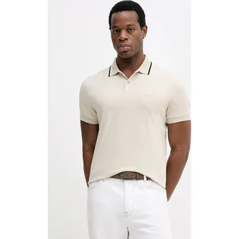 Bavlněné polo tričko BOSS Green PL_Join Paddy 50554565 béžová 08X, vel. XL