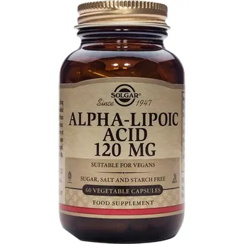 Solgar Kyselina alfa-lipoová 120 mg - 60 kapslí