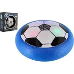 Teddies Air Disk fotbalový míč vznášející se plast 14cm na baterie se světlem v krabičce 20x20cm