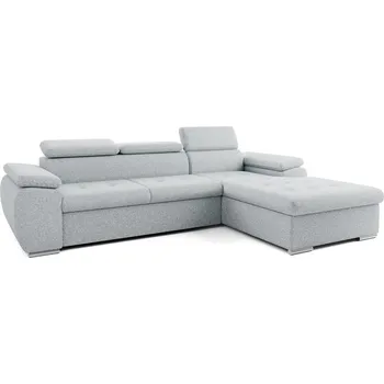 Sedací souprava Rozkládací rohová souprava Padua s úložným prostorem P šedá