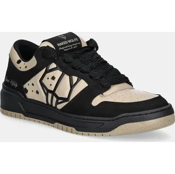 Pánské tenisky Kožené tenisky Naked Wolfe CM-00 černá barva, CM-00 Black Nubuck Latte Lth CM00.Black 99X, EUR 45