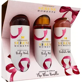 Kosmetická sada The Indulgent Bathing Co. Serene Moments dárková sada sprchový gel 240 ml + pěna do koupele 240 ml + tělová mlha 200ml