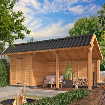 Přístřešek na auto Montovaná chata Bergen 7 L Tuindeco