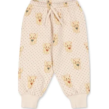 Dětské bavlněné tepláky Konges Sløjd BELLI SWEAT PANTS OCS KS105195.9BYA béžová 01X, vel. 74