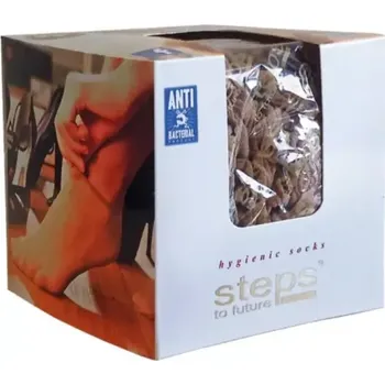 Steps Stopky BST Dámské hygienické antibakteriální ponožky béžové uni 144 ks