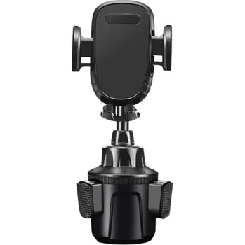 Držák do auta do přihrádky na pití pro iPhone - černý