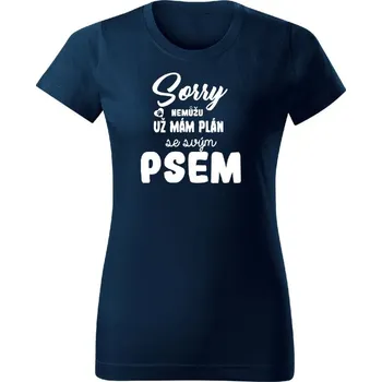 Chrápátko Dámské tričko SORRY NEMŮŽU Velikost: 3XL, Barva: Bílá