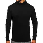 Černý pánský bavlněný rolák basic Bolf 535 - M