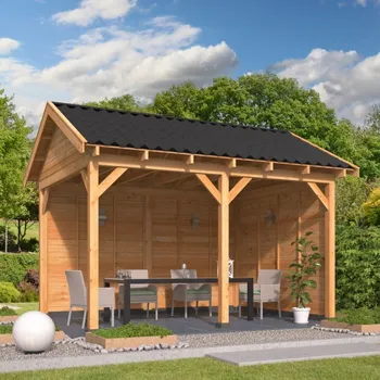 Přístřešek na auto Montovaná chata Hamar 2 L Tuindeco