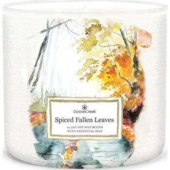Svíčka Goose Creek Candle svíčka Spiced Fallen Leaves, 411 g