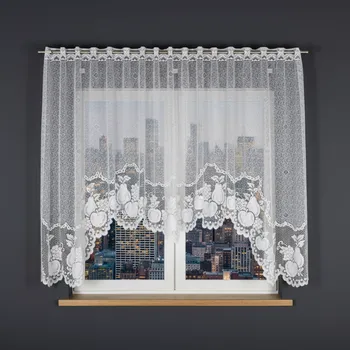 Záclona Dekorační oblouková krátká záclona na žabky JULITA 160 bílá 300x160 cm MyBestHome