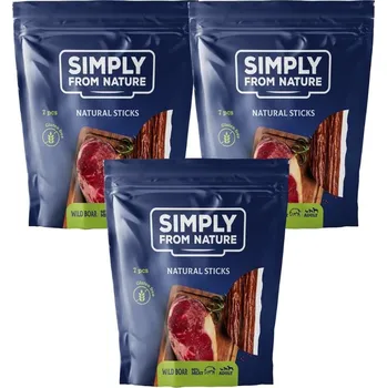SIMPLY FROM NATURE Přírodní kančí tyčinky 3 x 7 ks
