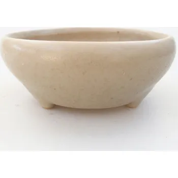 Květináč Keramická bonsai miska 10 x 10 x 5 cm béžová