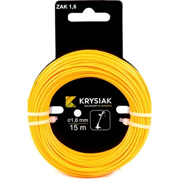 KRYSIAK žací struna 1,6mm 15m - kulatá