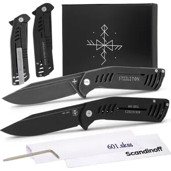 kapesní nůž Double Pack - 601 STERNUM (Night) a Steeleton Dark